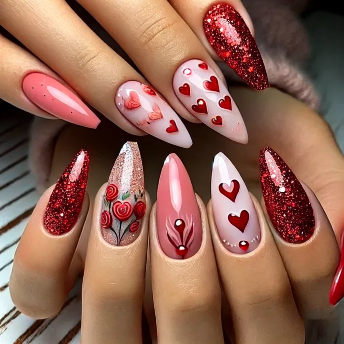 stylish-Valentines-Day-nail-designs